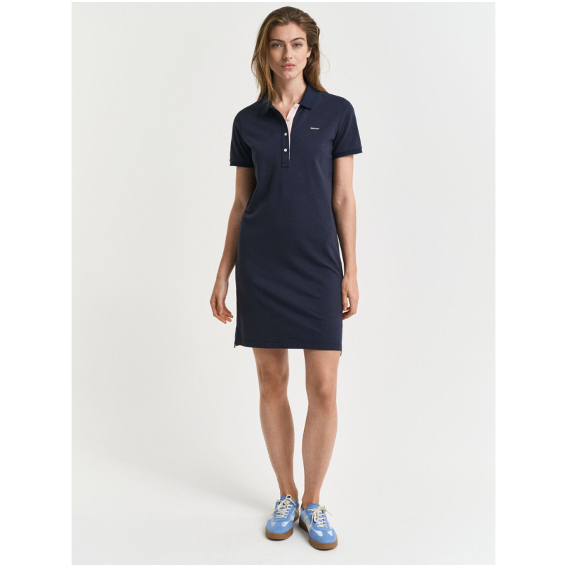 GANT Contrast collared pique polo dress